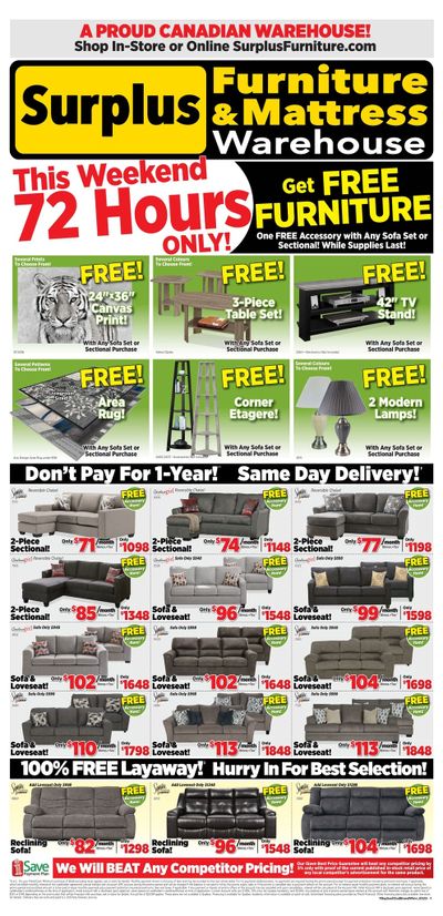 Surplus Furniture & Mattress Warehouse (Sudbury) Flyer May 1 to 7