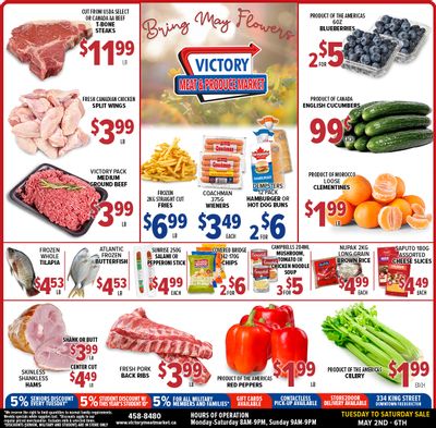 Victory Meat Market Flyer May 2 to 6