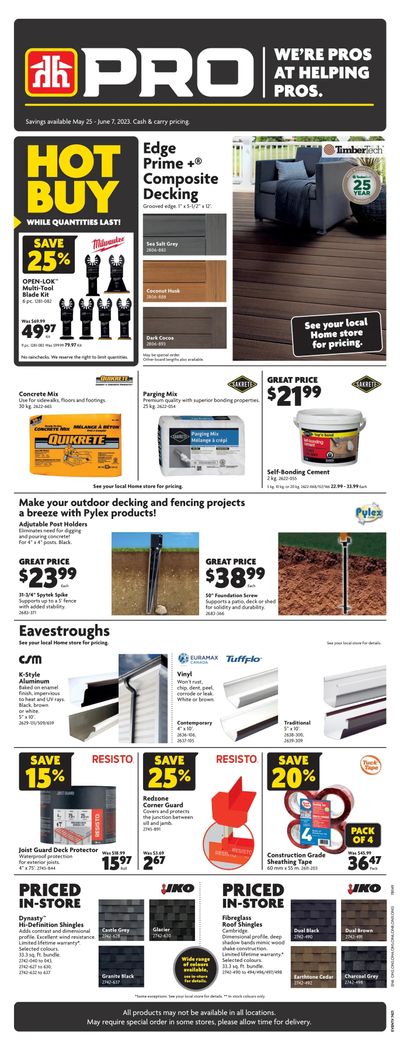 Home Building Centre (ON) Flyer June 1 to 7