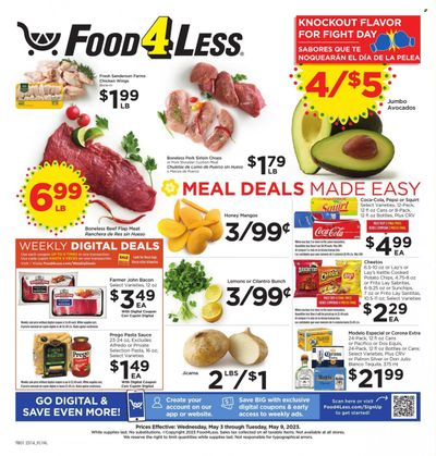 Food 4 Less (CA) Weekly Ad Flyer Specials May 3 to May 9, 2023