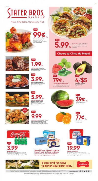 Stater Bros. (CA) Weekly Ad Flyer Specials May 3 to May 9, 2023
