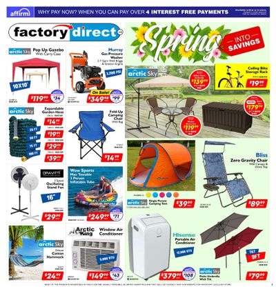Factory Direct Flyer May 3 to 9