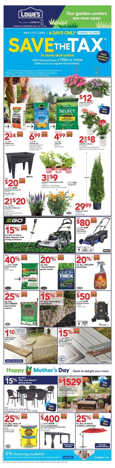 Lowe's (ON) Flyer May 4 to 10