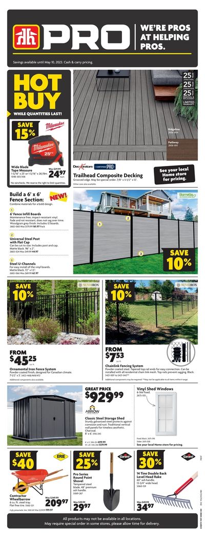 Home Hardware Building Centre (Atlantic) Flyer May 4 to 10