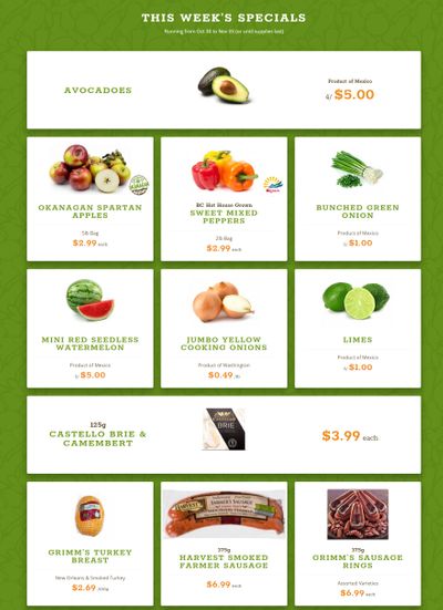 Quality Greens Flyer October 30 to November 5