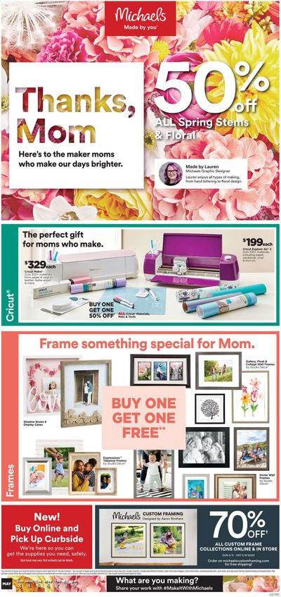 Michaels Weekly Ad & Flyer May 3 to 9