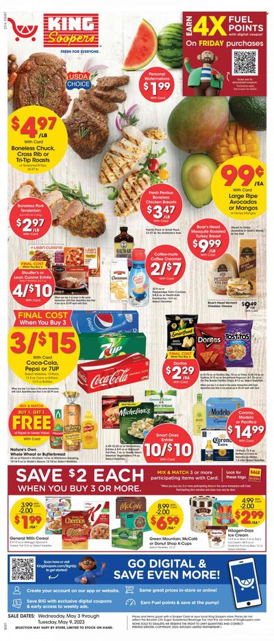 King Soopers (CO) Weekly Ad Flyer Specials May 3 to May 9, 2023