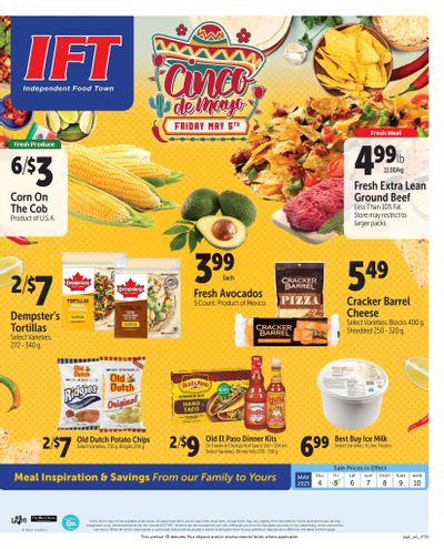 IFT Independent Food Town Flyer May 4 to 10