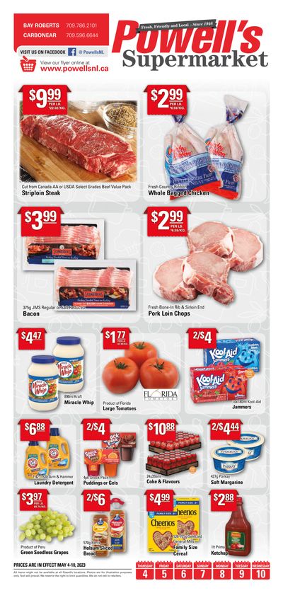 Powell's Supermarket Flyer May 4 to 10