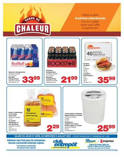 Wholesale Club (Quebec) Heatwave Flyer April 27 to July 5