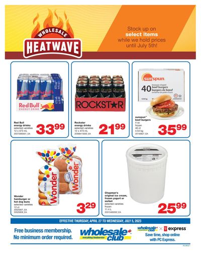 Wholesale Club (Atlantic) Heatwave Flyer April 27 to July 5
