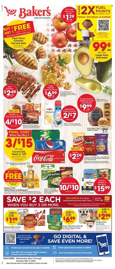 Baker's (NE) Weekly Ad Flyer Specials May 3 to May 9, 2023