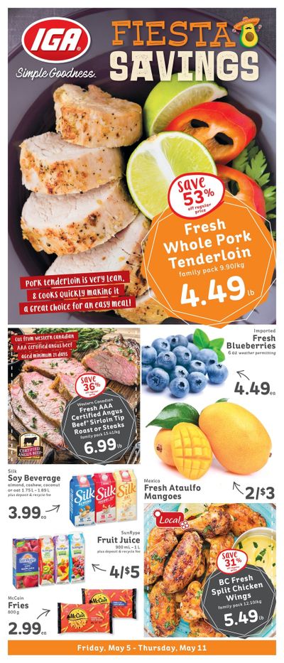 IGA Stores of BC Flyer May 5 to 11 IGA Stores of BC Flyer May 5 to 11