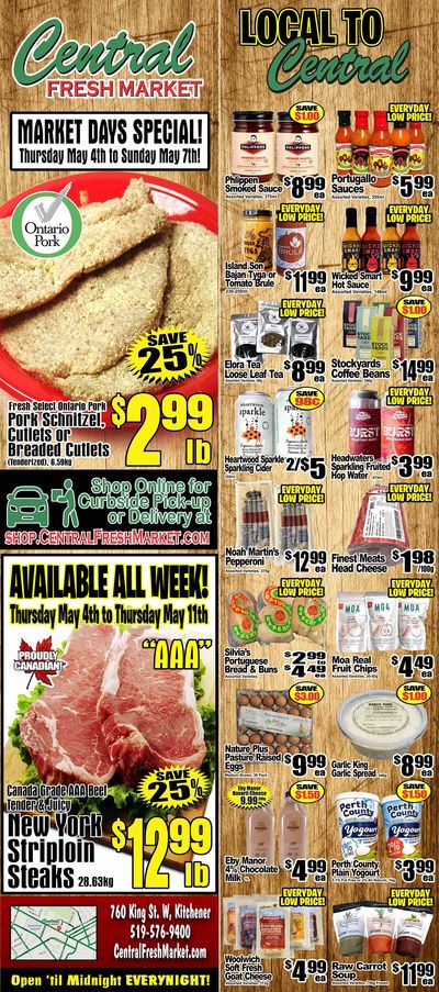 Central Fresh Market Flyer May 4 to 11