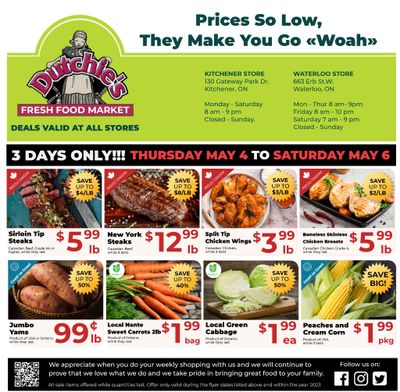 Dutchies Fresh Market Flyer May 4 to 6