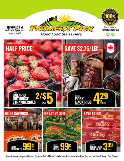 Farmer's Pick Flyer May 4 to 10