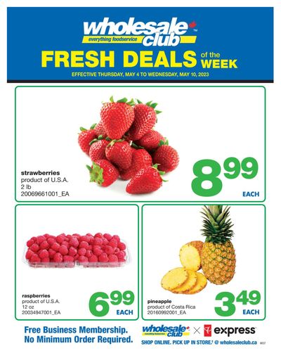 Wholesale Club (West) Fresh Deals of the Week Flyer May 4 to 10