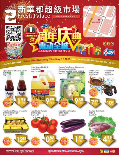 Fresh Palace Supermarket Flyer May 5 to 11