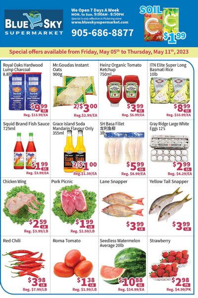 Blue Sky Supermarket (Pickering) Flyer May 5 to 11