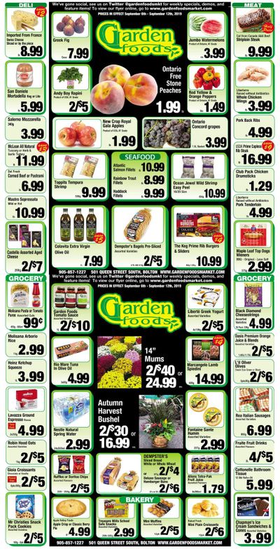 Garden Foods Flyer September 6 to 12