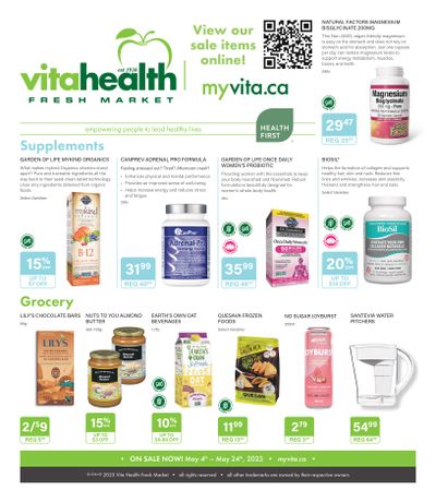 Vita Health Fresh Market Flyer May 4 to 24