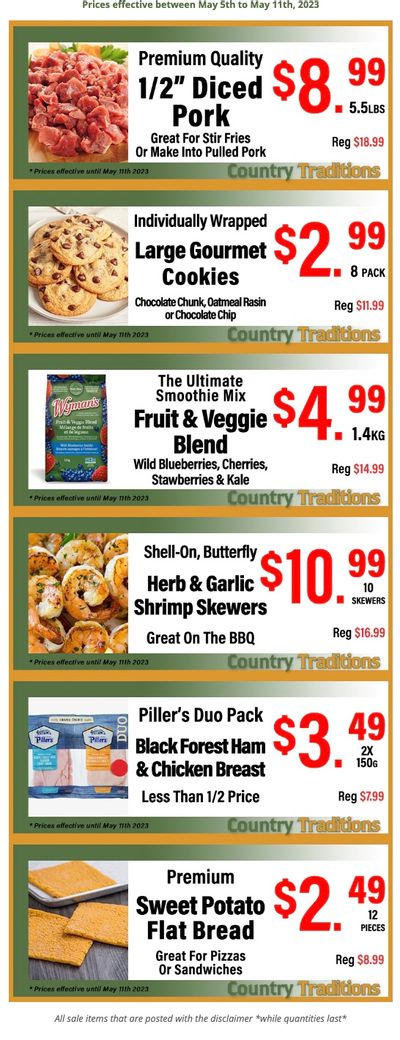Country Traditions One-Shot Deals Flyer May 5 to 11