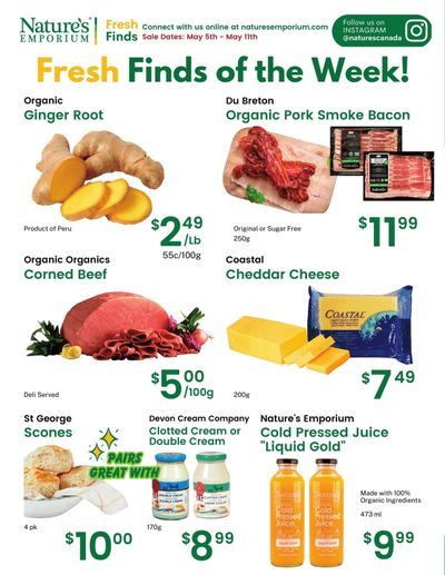 Nature's Emporium Weekly Flyer May 5 to 11