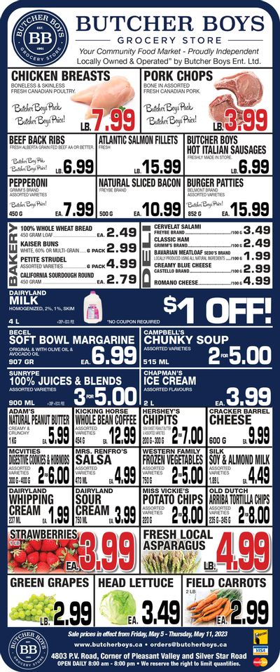 Butcher Boys Grocery Store Flyer May 5 to 11