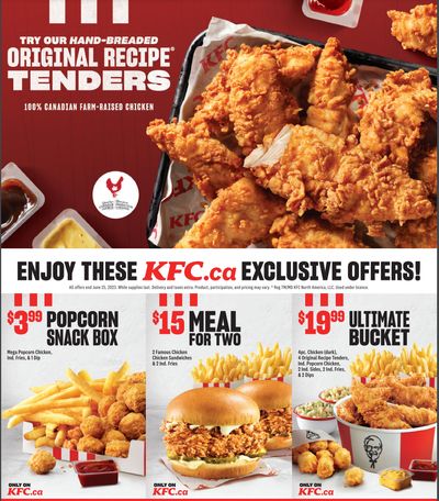 KFC Canada Coupon (Manitoba) Valid until June 25