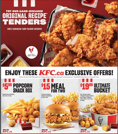 KFC Canada Coupon (Nova Scotia) Valid until June 25