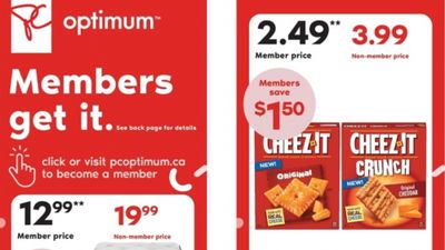 Loblaws Ontario: Cheez-It Crackers 99 Cents With Coupons Until May 10th!