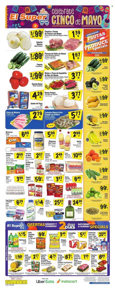 El Super (NV) Weekly Ad Flyer Specials May 3 to May 9, 2023