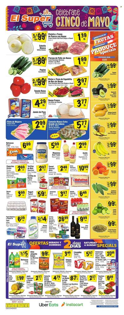 El Super (CA) Weekly Ad Flyer Specials May 3 to May 9, 2023