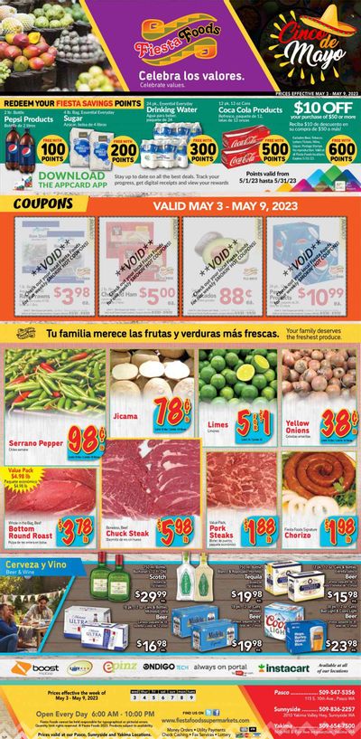 Fiesta Foods SuperMarkets (WA) Weekly Ad Flyer Specials May 3 to May 9, 2023