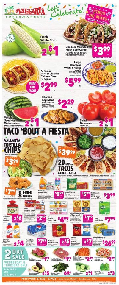 Vallarta (CA) Weekly Ad Flyer Specials May 3 to May 9, 2023