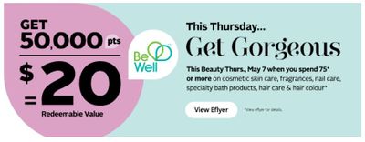 Rexall Canada Be Well Rewards: Get 50,000 Points When You Spend $75 On Cosmetics May 7th Rexall Canada Be Well Rewards: Get 50,000 Points When You Spend $75 On Cosmetics May 7th