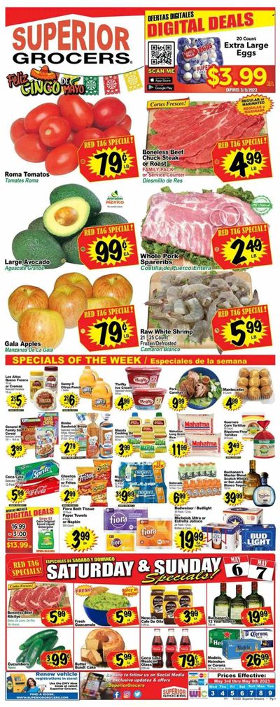 Superior Grocers (CA) Weekly Ad Flyer Specials May 3 to May 9, 2023
