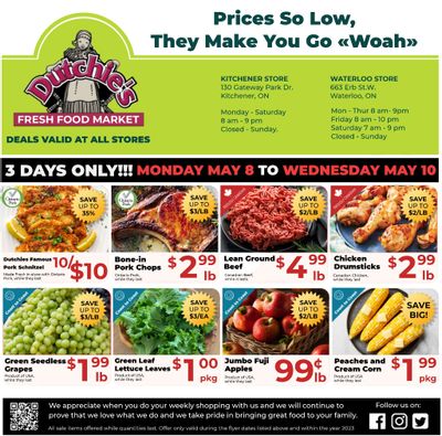 Dutchies Fresh Market Flyer May 8 to 10
