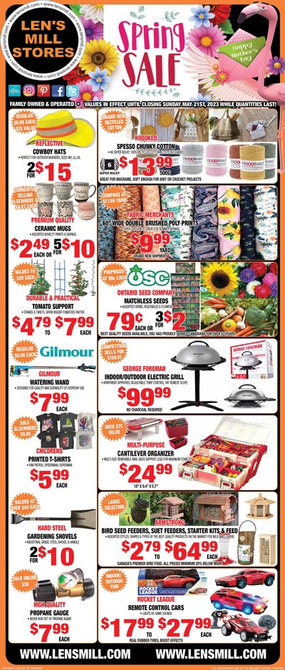 Len's Mill Stores Flyer May 8 to 21