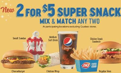 2 FOR $5 Super Snack Mix & Match at Dairy Queen