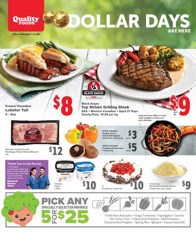 Quality Foods Flyer May 8 to 14