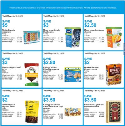 Costco Canada More Savings Weekly Coupons/Flyers for Western Canada: British Columbia, Alberta, Saskatchewan & Manitoba, May 4 – 10