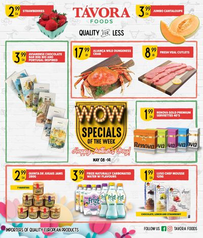 Tavora Foods Flyer May 8 to 14