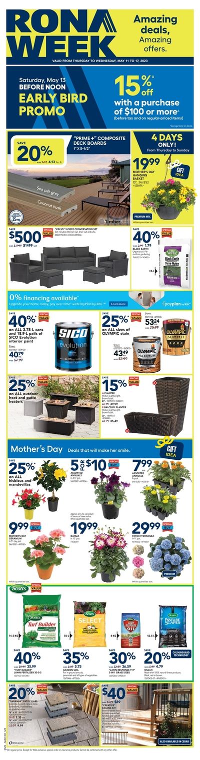 Rona (Atlantic) Flyer May 11 to 17