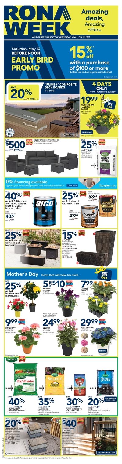 Rona (West) Flyer May 11 to 17