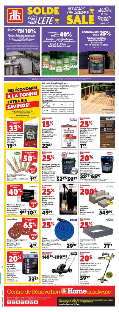 Home Hardware (QC) Flyer May 11 to 17 Home Hardware (QC) Flyer May 11 to 17