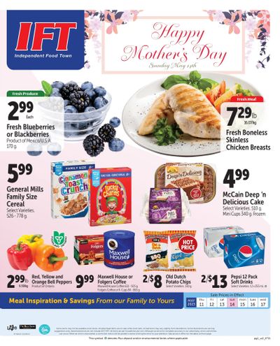 IFT Independent Food Town Flyer May 11 to 17