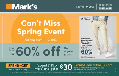 Mark's Flyer May 11 to 17