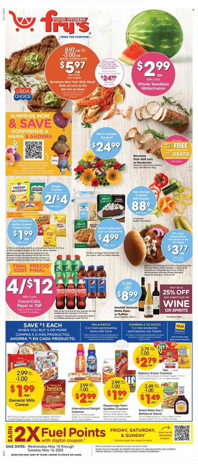 Fry’s (AZ) Weekly Ad Flyer Specials May 10 to May 16, 2023