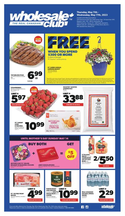 Real Canadian Wholesale Club May 11 to 17